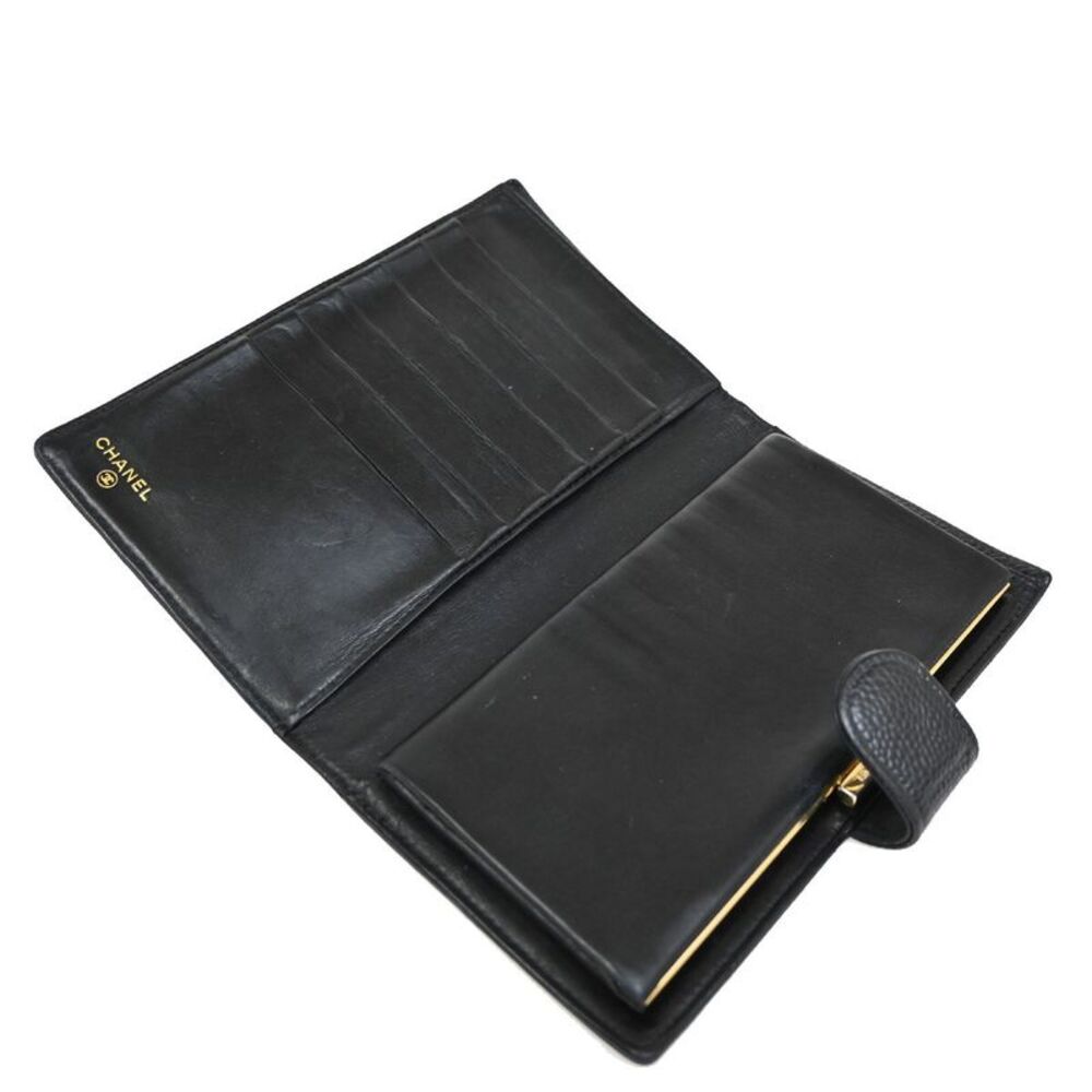 Chanel Coco Mark Black Leather Wallet  (Pre-Owned) - Picture 6 of 13